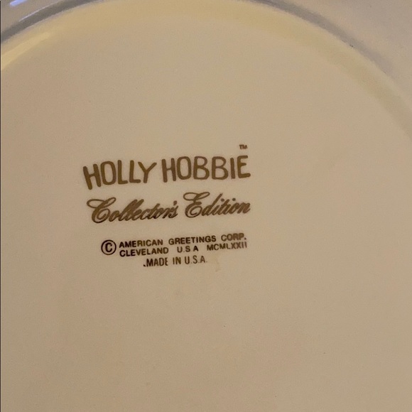 Vintage  Holly Hobbie collectors plates set of 3 - Picture 5 of 6